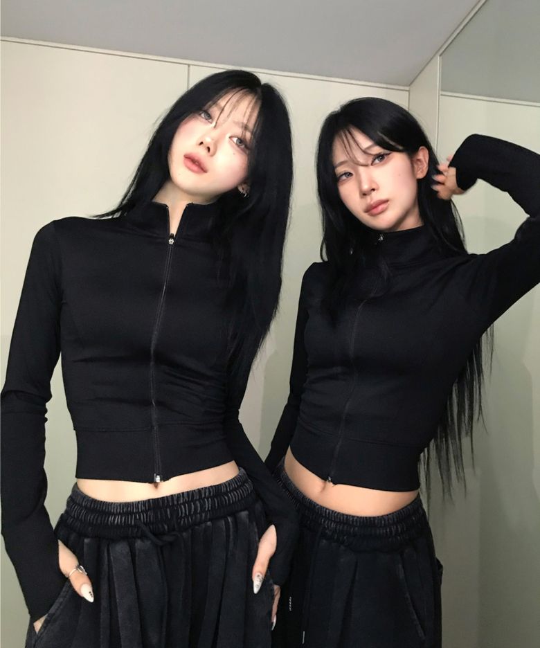 시아 실버 오픈집업 워머 슬림티