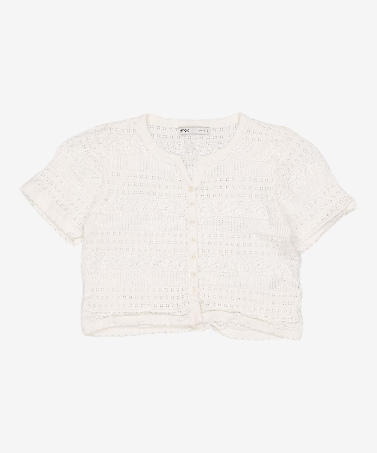 미쏘(MIXXO) 스카시 반팔 가디건 MIWCKC614T S