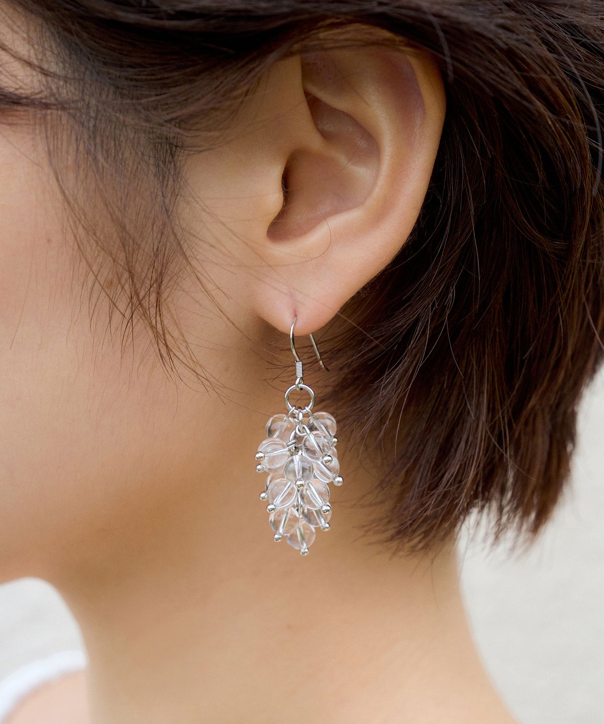 지지(GEEGEE) clear podo earring