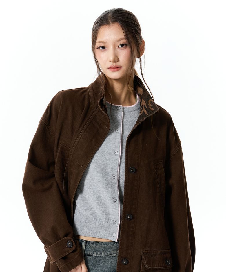 루즈핏 필드 자켓 [브라운]
