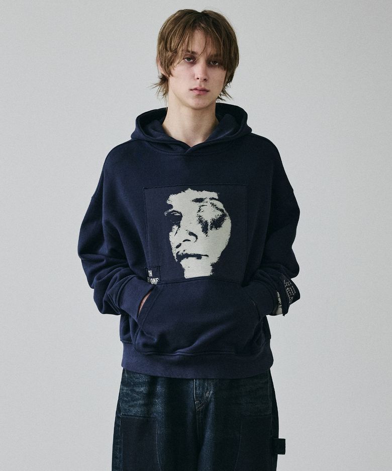 ALTERED VISION PATCH HOODIE NAVY