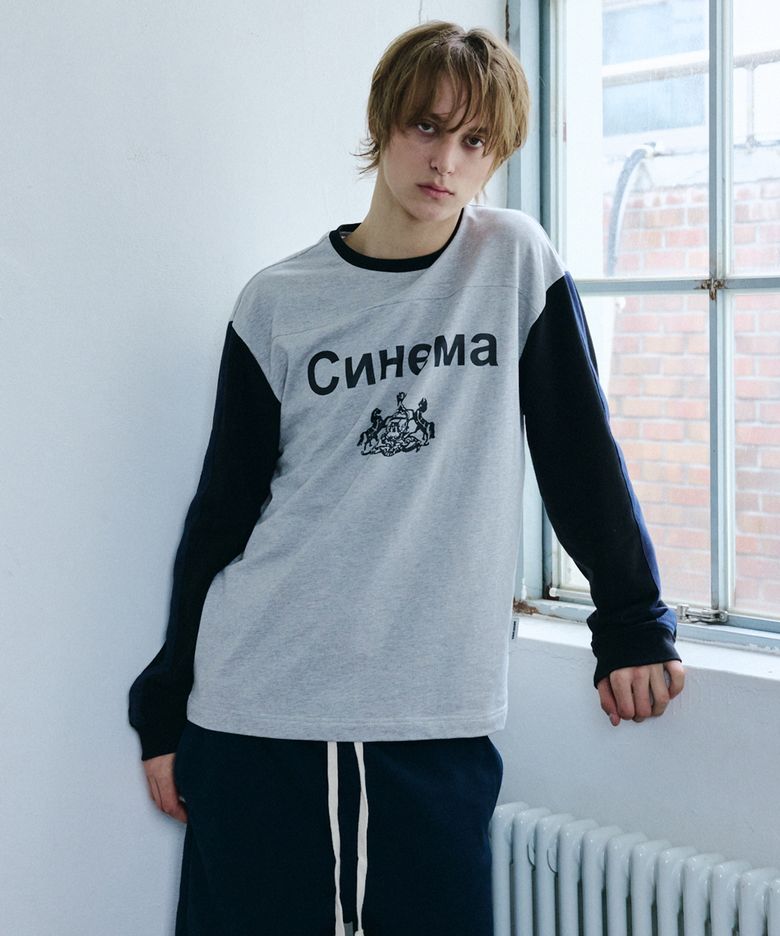 CINEMA BLOCK SWEATSHIRT MELANGE GRAY