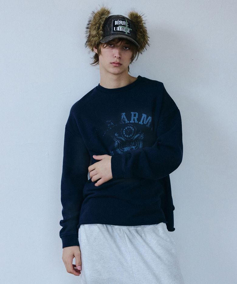 VINTAGE MILITARY SWEATSHIRT NAVY