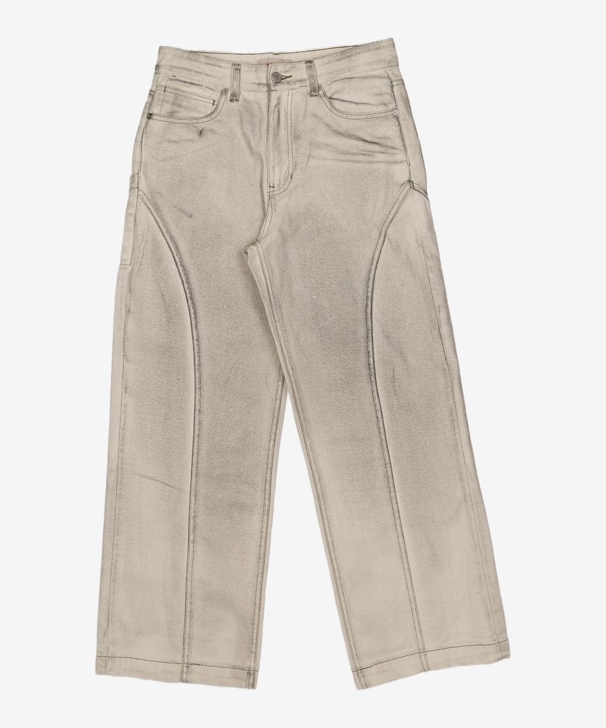 애드오프(ADDOFF) GRAPHITE WIDE PANTS IVORY 46