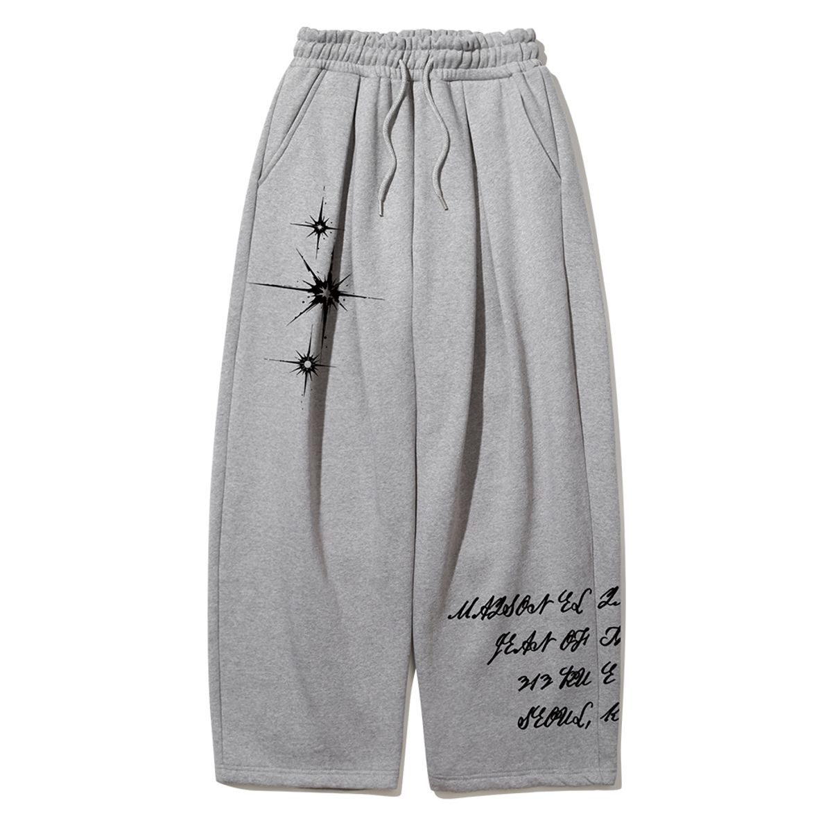 엘리메노(ELIMENO) EL 노바 투턱 헤비 와이드 롱 스웻 팬츠