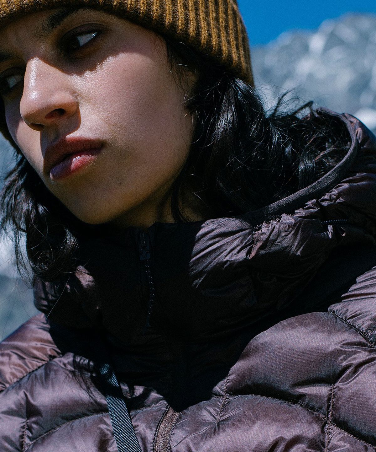 코오롱스포츠(KOLON SPORT) 릿지웨이브 경량 후드 다운 자켓 JWJDW26297BRW