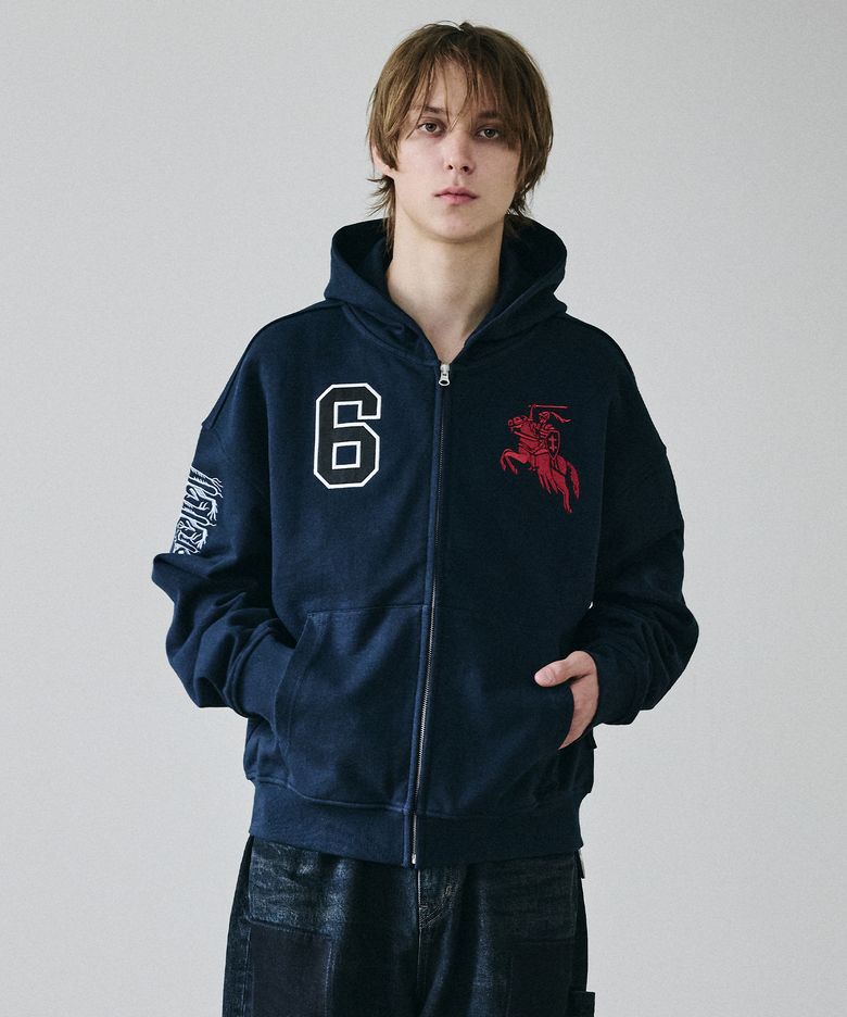 [정동수 콜라보] KNIGHT HOOD ZIP-UP NAVY