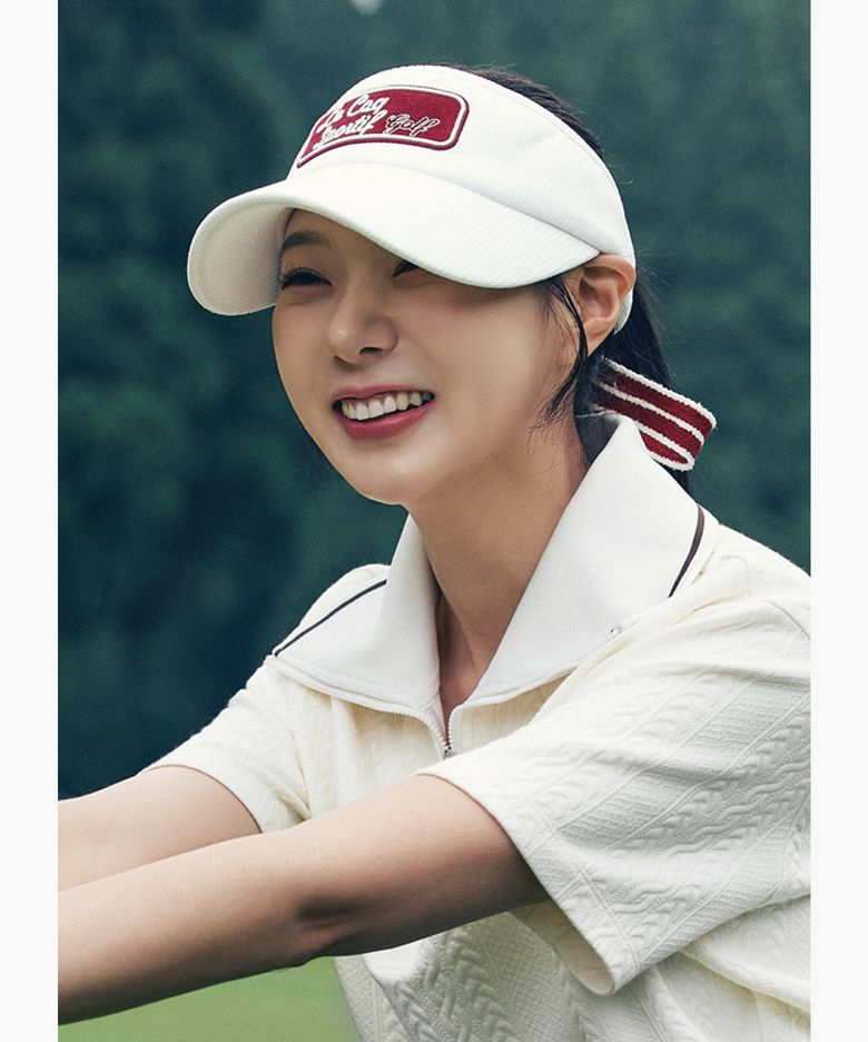여성 코듀로이 하이 바이저 _WHTE GR322LSV81