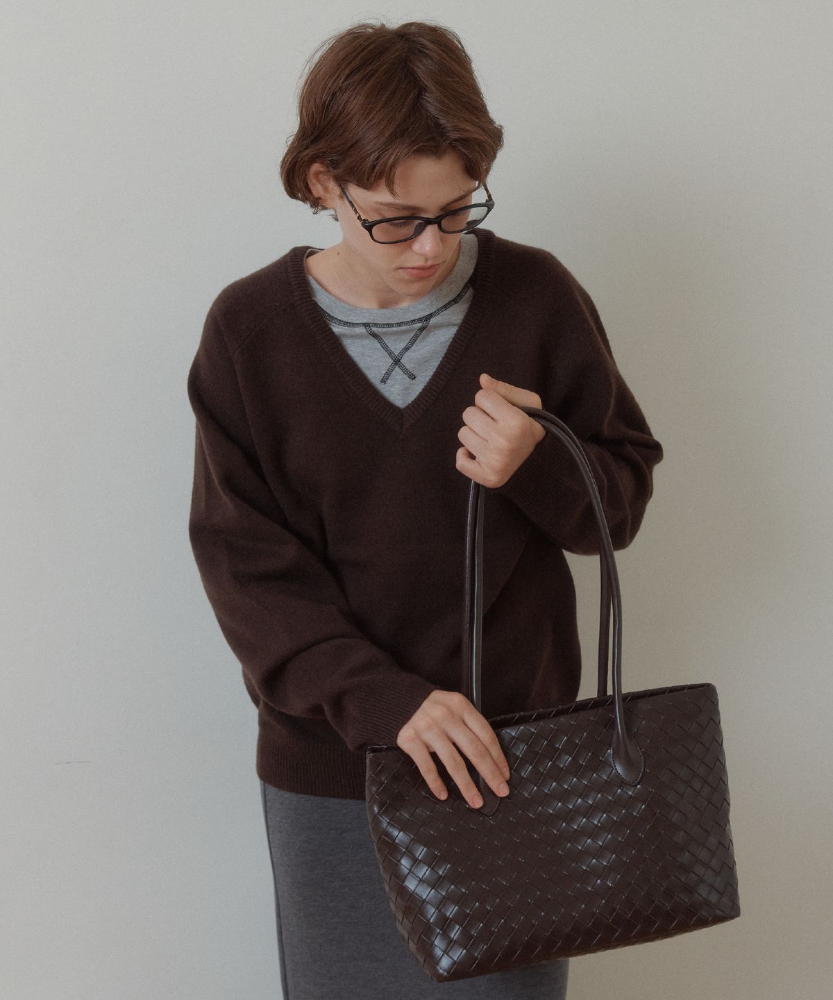 아노에틱(ANOETIC) ANC WEAVING MEDIUM BAG_2COLOR