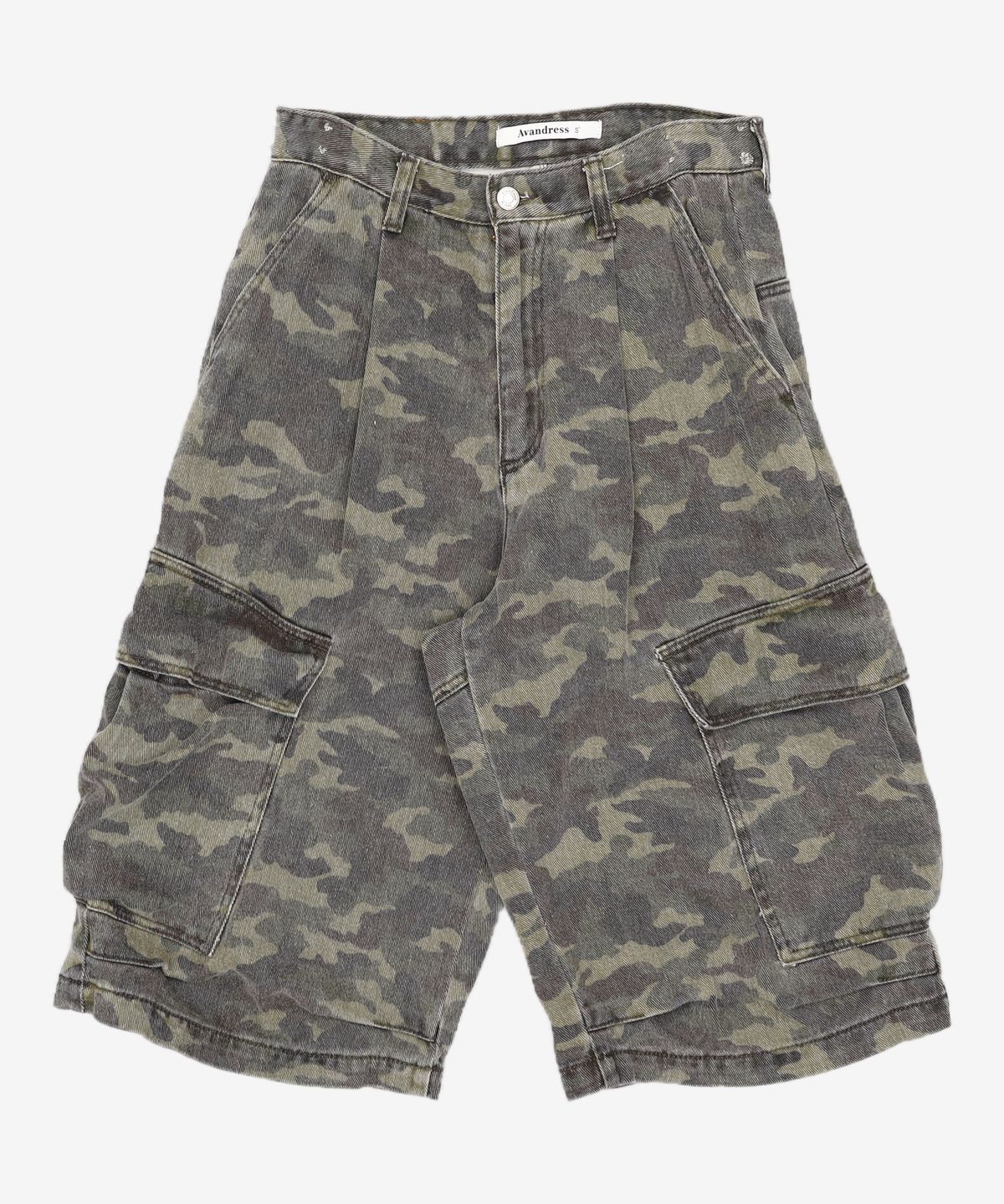 어반드레스(AVANDRESS) Side Big Denim Shorts CAMO S