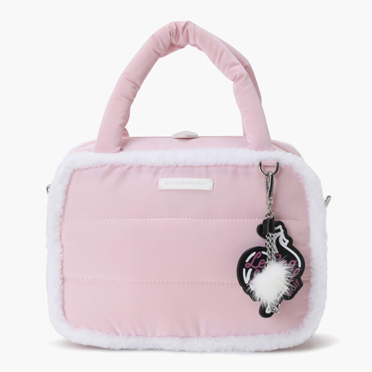 르꼬끄 골프(LECOQ GOLF) 여성 폼폼 패딩 토트백 _PINK GR422LBGO1