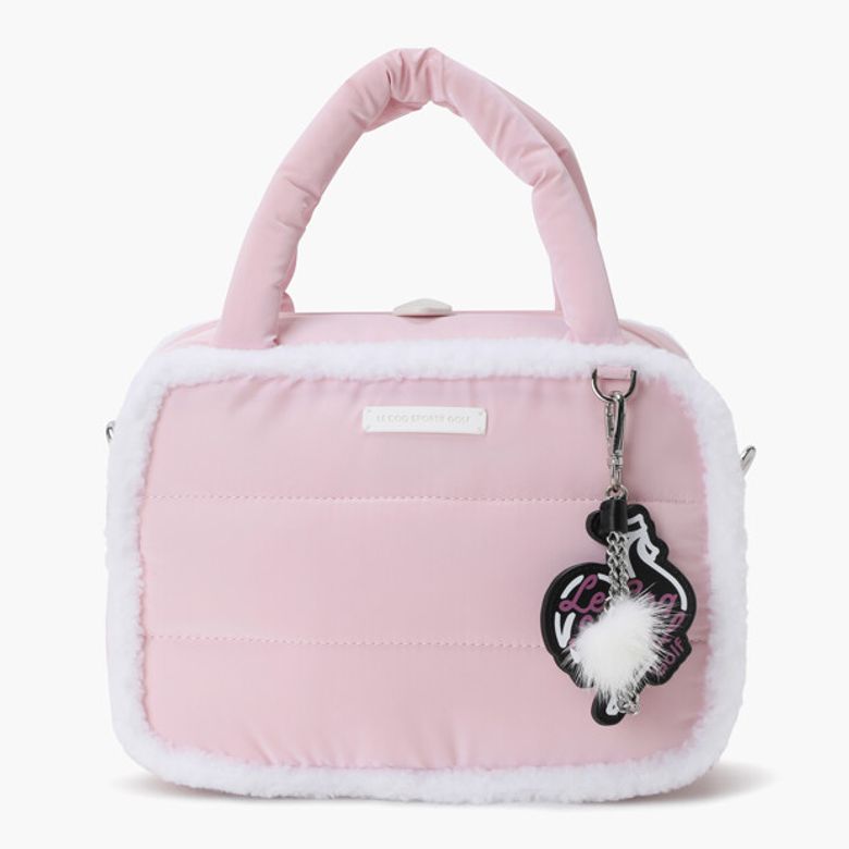 여성 폼폼 패딩 토트백 _PINK GR422LBGO1