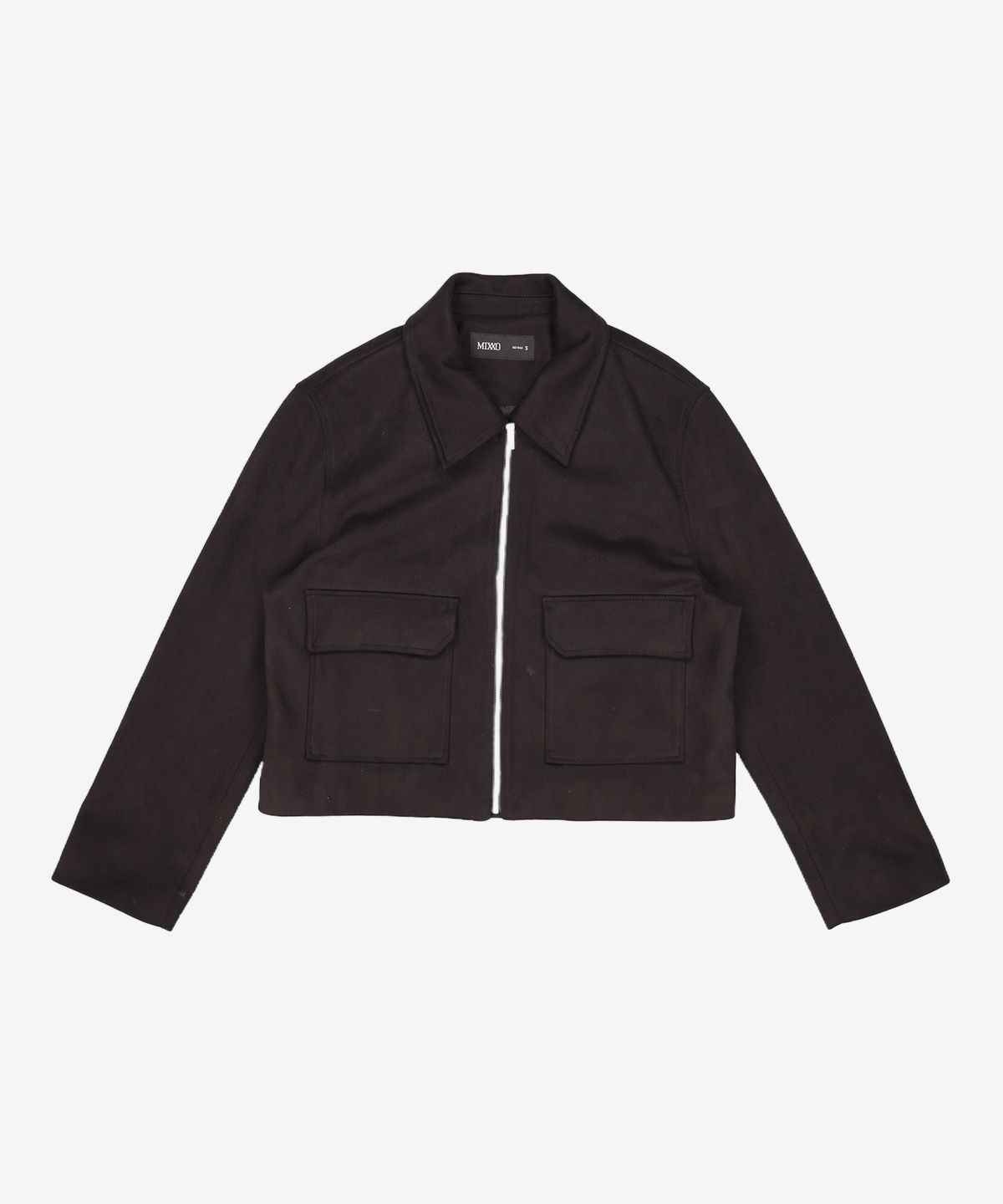 미쏘(MIXXO) 스웨이드 집업 자켓_MIWJLDT02C S