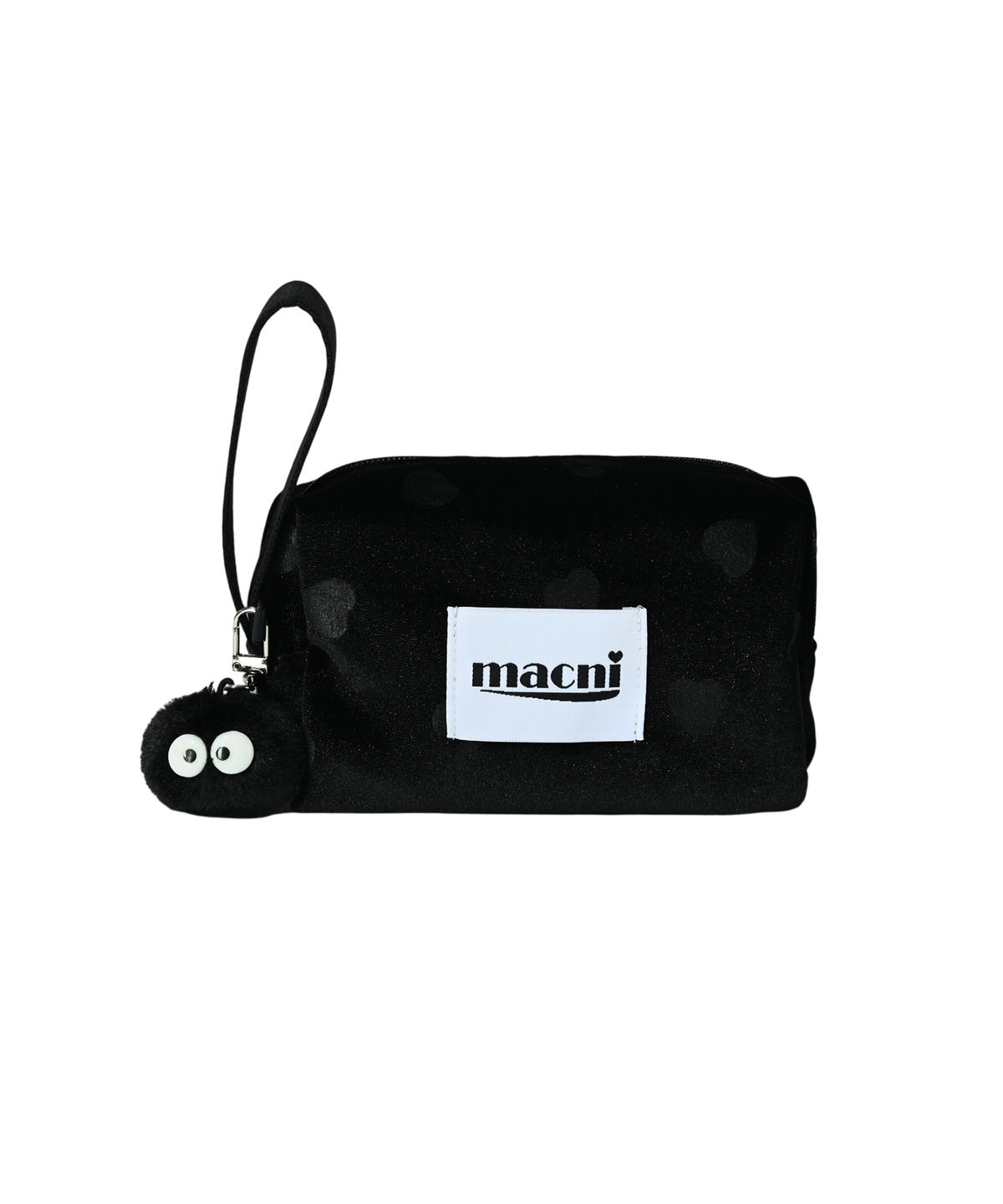 마크니(MACNI) NEMO BREAD POUCH HEART BLACK