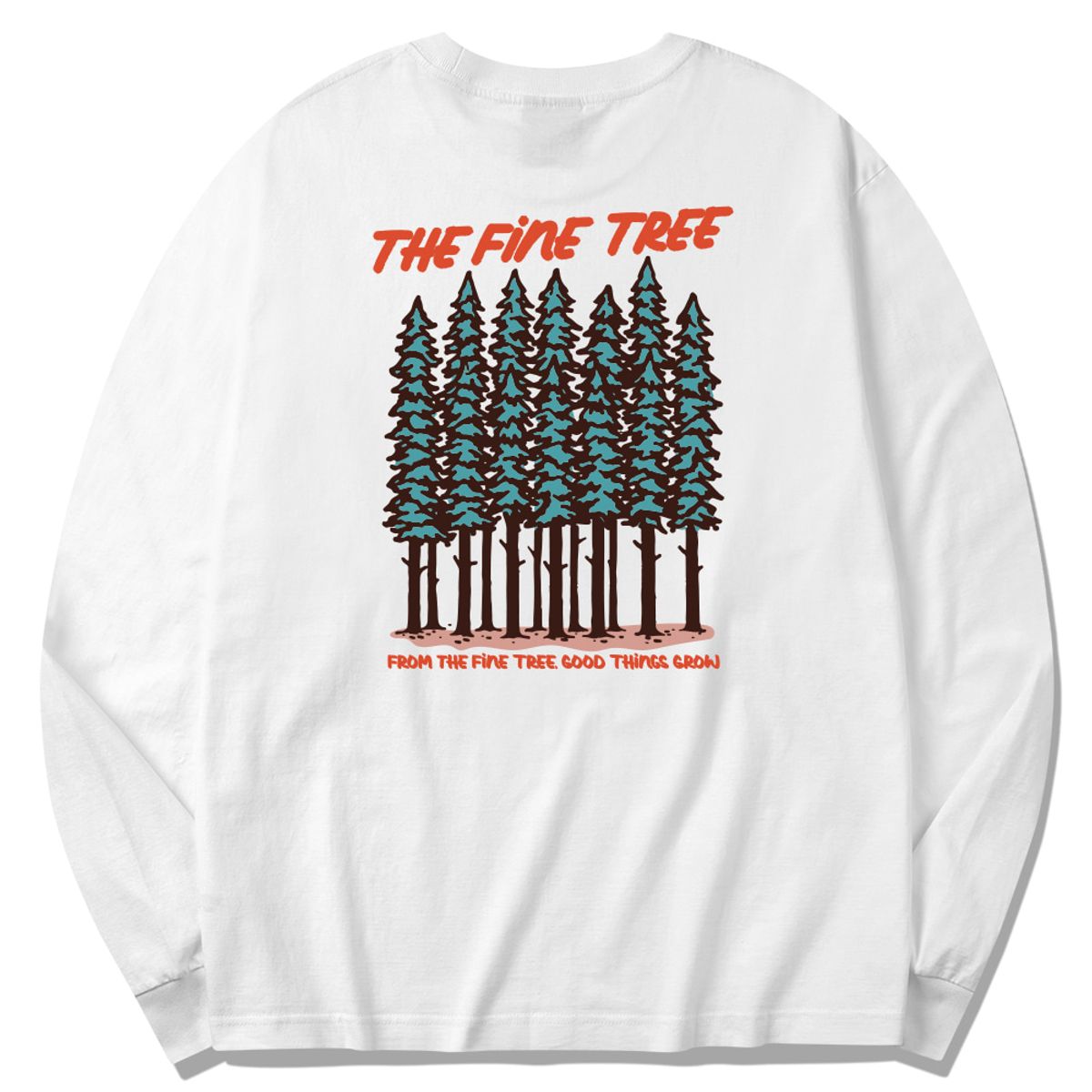 스플래시코드(SPLASHCODE) 롱슬리브 화이트 - 파인 트리(The Fine Tree)