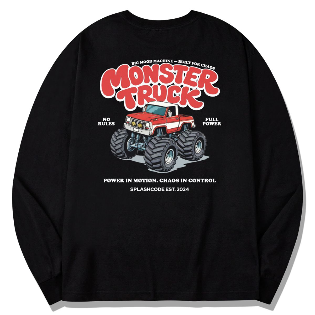 스플래시코드(SPLASHCODE) 롱슬리브 블랙 - 몬스터 트럭(Monster Truck)