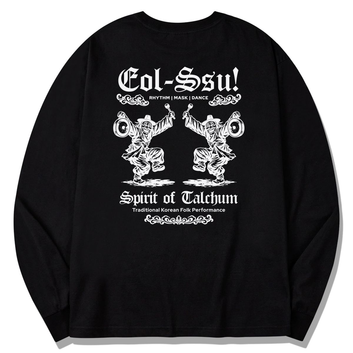 스플래시코드(SPLASHCODE) 롱슬리브 블랙 - 얼쑤(Eol Ssu)