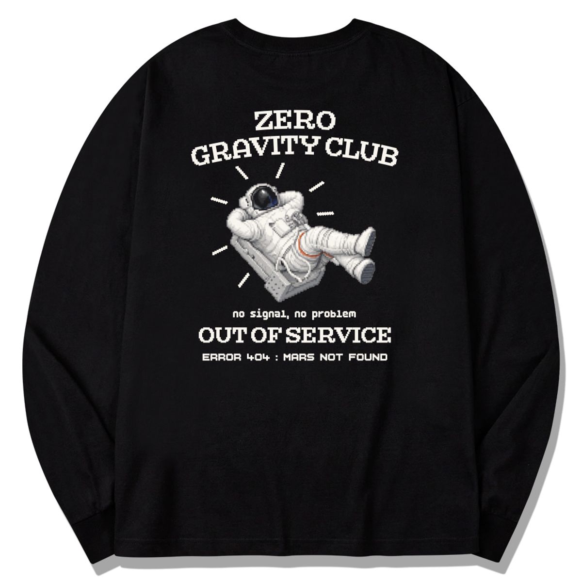 스플래시코드(SPLASHCODE) 롱슬리브 블랙 - 무중력 클럽(Zero Gravity Club)