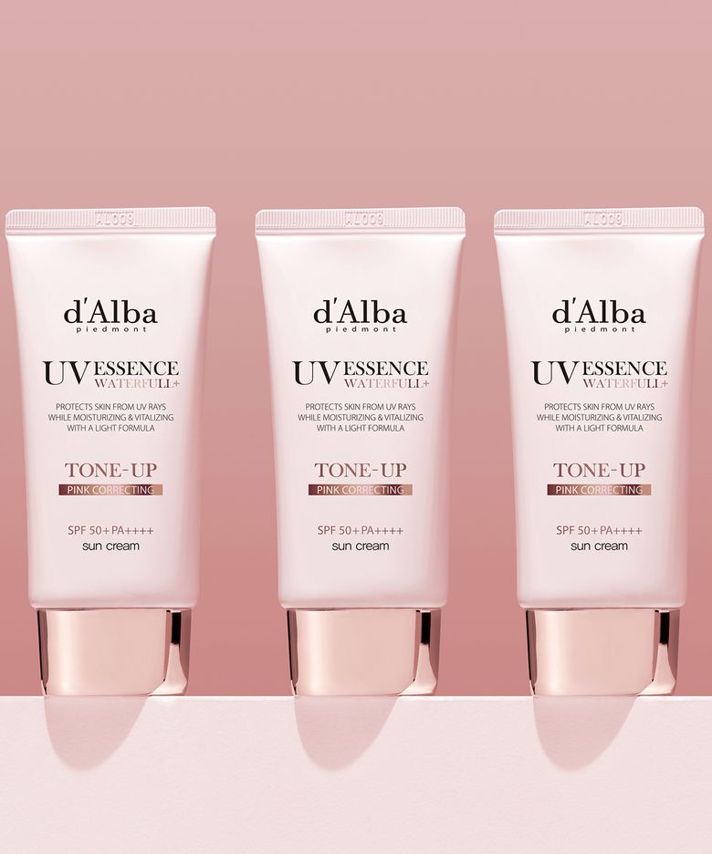 워터풀 핑크 톤업 선크림 50ml+50ml+50ml