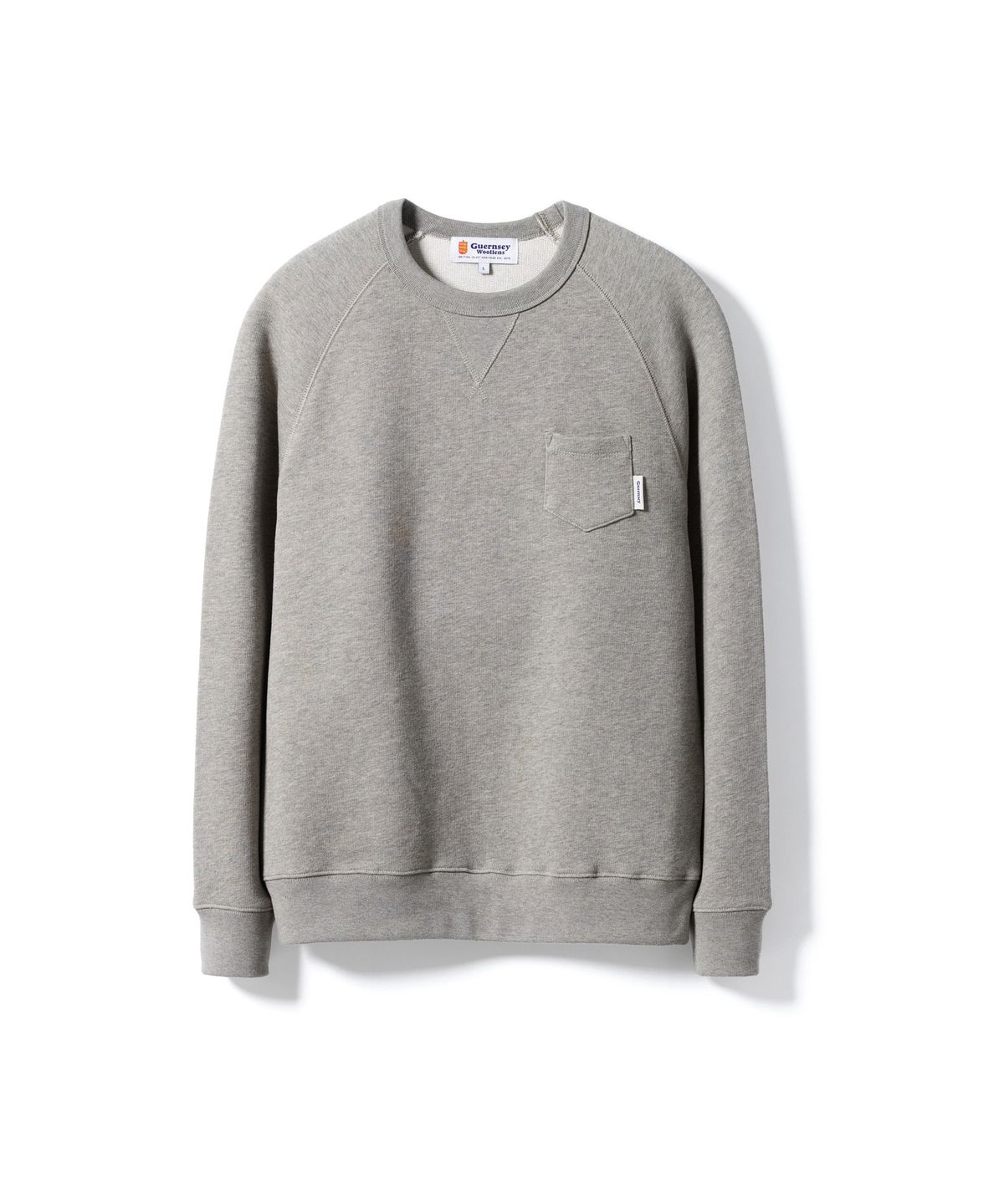 건지 울른스(Guernsey Woollens) 프렌치테리 나그랑 스웻셔츠 - 그레이