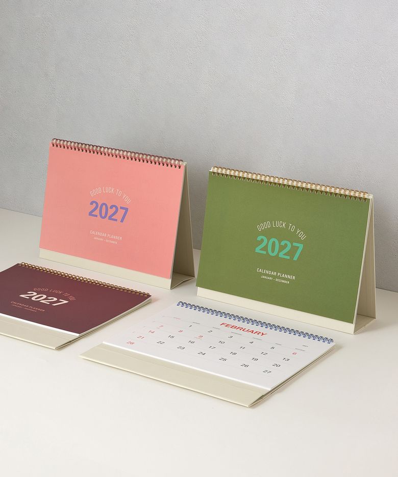 [2 PACK] (2027 날짜형) 빅 캘린더 플래너 2027_탁상달력 다이어리 스케쥴러