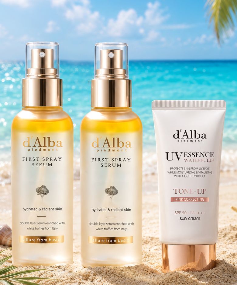 화이트 트러플 퍼스트 스프레이 세럼 펩타이드 100ml+100ml+핑크 톤업 선크림 50ml