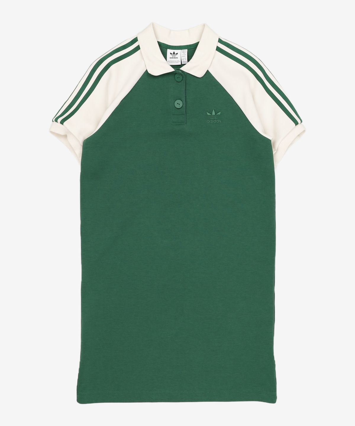 아디다스(ADIDAS) 폴로 셔츠 드레스 - 그린:화이트 / IC5225 M