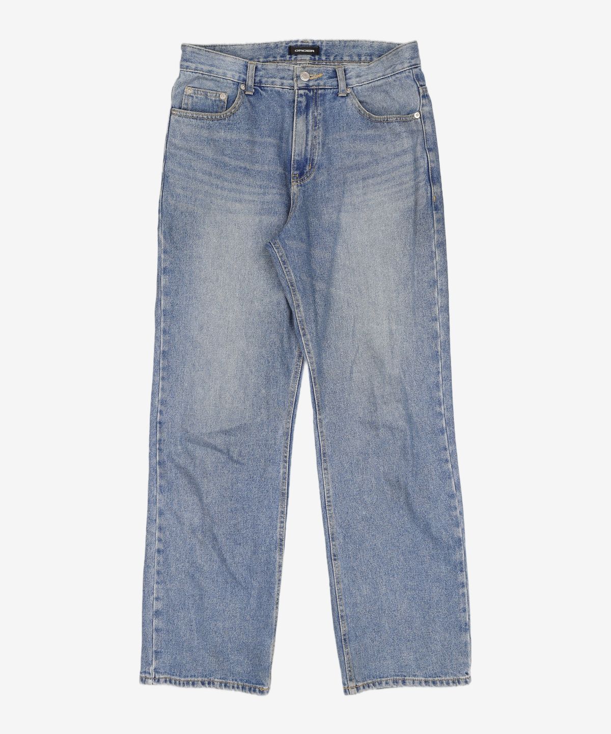 오더아카이브(ORDER ARCHIVE) Minimal wide jeans - 워시드블루 32