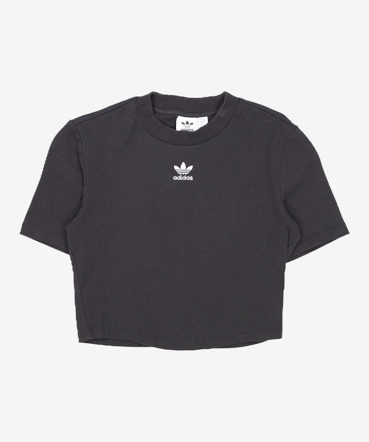아디다스(ADIDAS) 에센셜 크롭 티 - 블랙 / HF3395 S