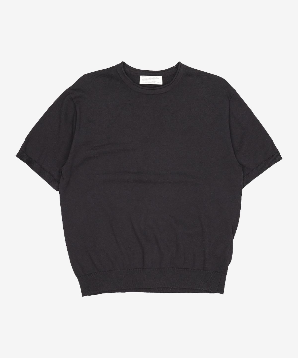 다이브인(DIVEIN) LOUNGE COTTON KNIT T-SHIRTS (BLACK) 2