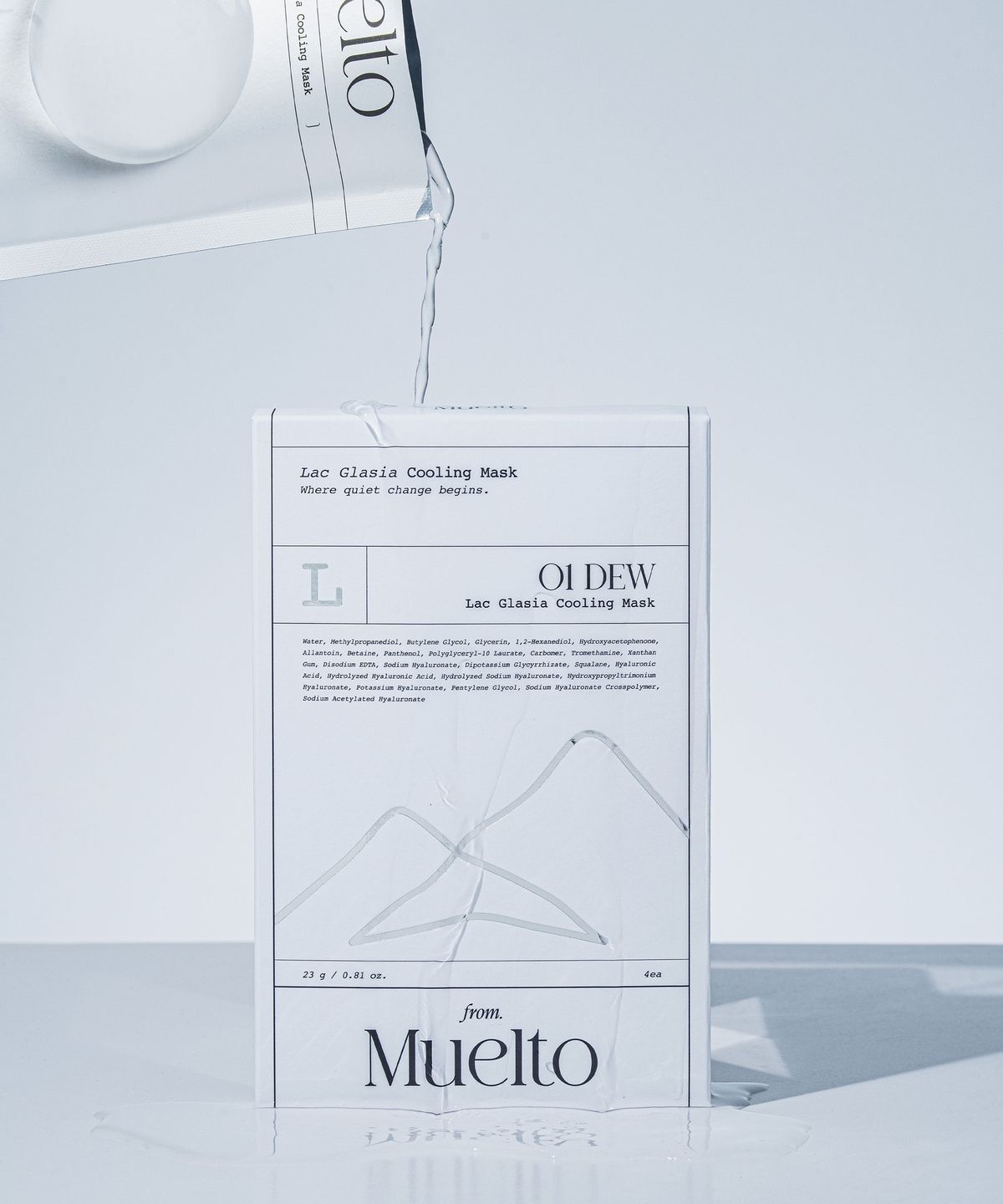 뮤엘토(MUELTO) [4개입] 락 글라시아 쿨링 마스크 01 듀