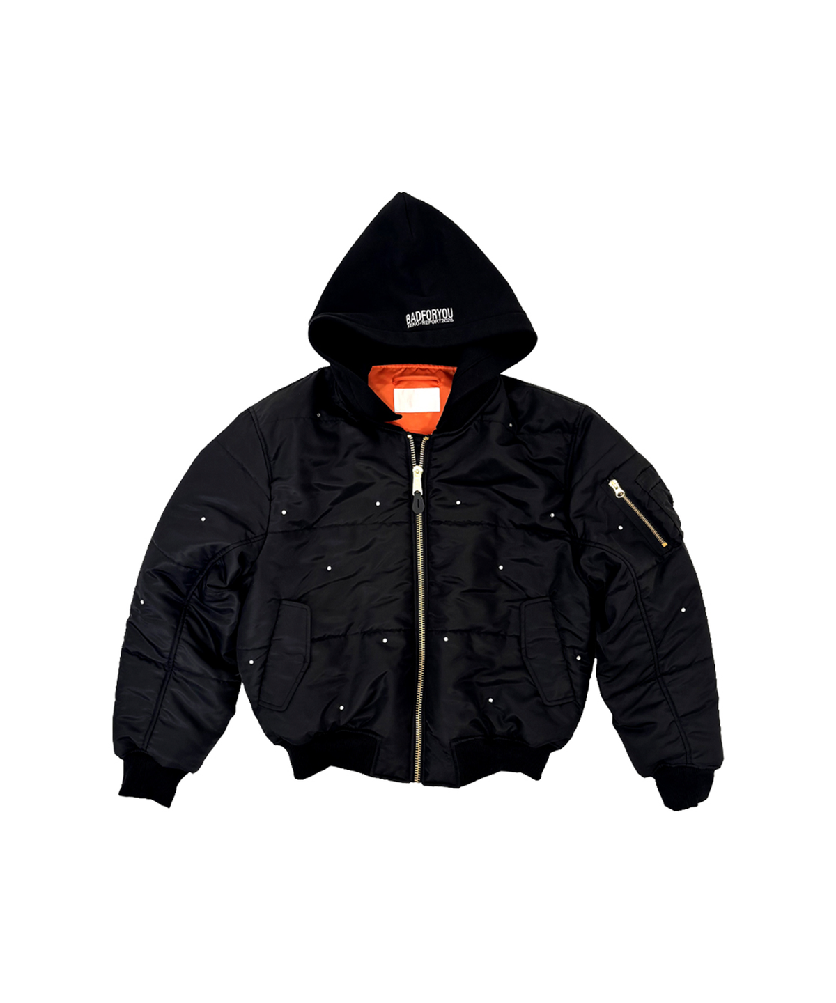 제노리포트(XENOREPORT) BAD REVERSIBLE BOMBER (BLACK)