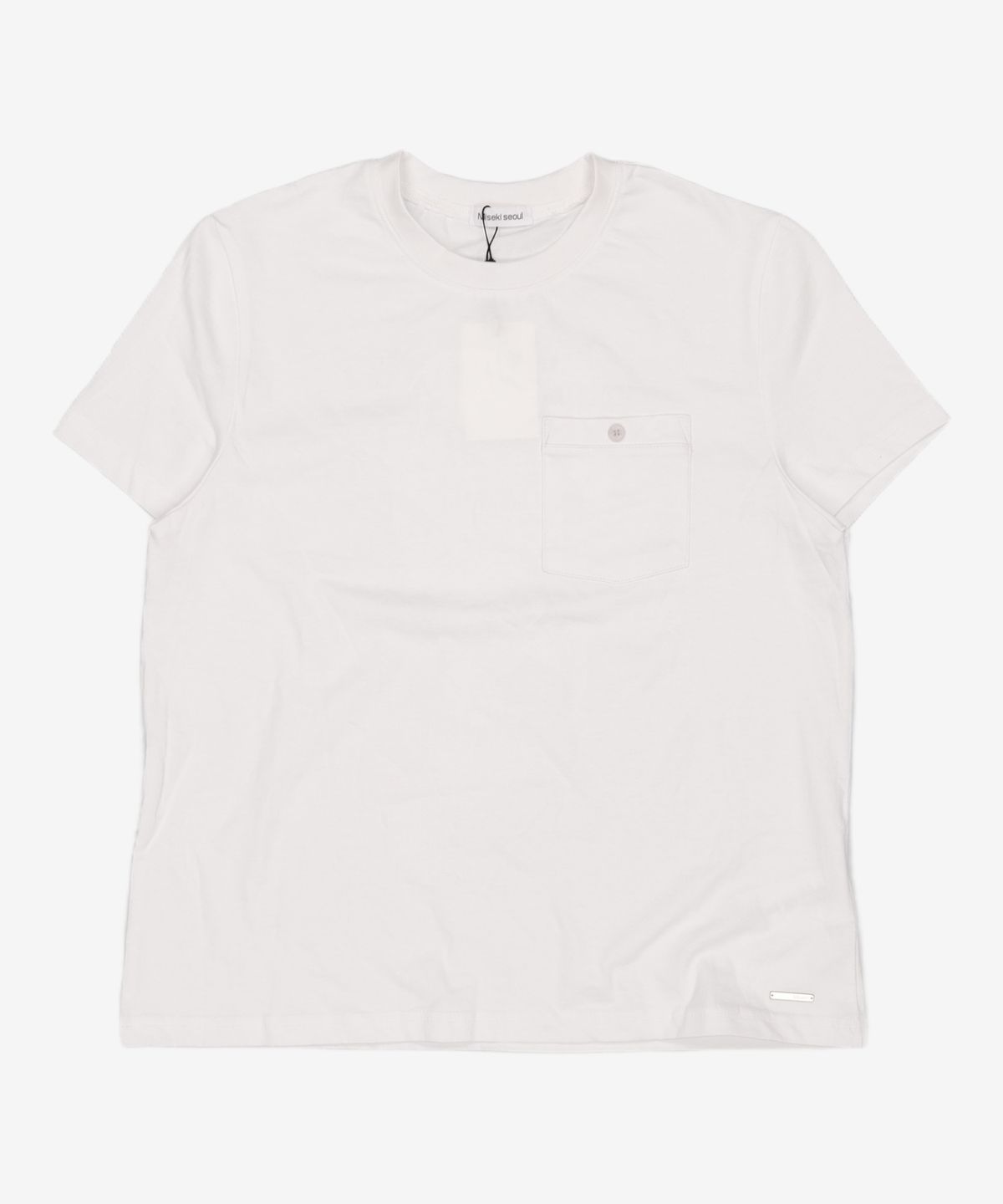 미세키서울(MISEKI SEOUL) Midnight butterfly pocket short sleeve WHITE OS