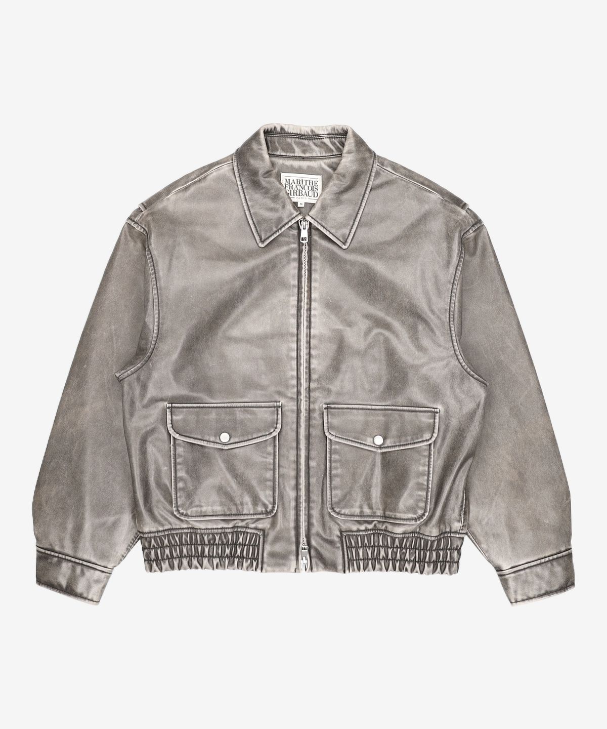 마리떼 프랑소와 저버(MARITHÉ + FRANҪOIS GIRBAUD) VINTAGE WASHED LEATHER BLOUSON black M
