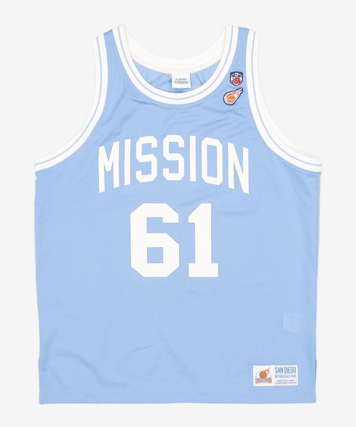 샌드 사운드(SAND SOUND) Mesh Basketball Sleeveless  Sky Blue M