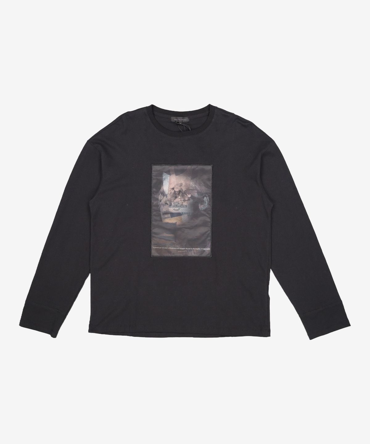 메종미네드(MAISON MINED) CAMERATA PATCH LONG SLEEVE BLACK M