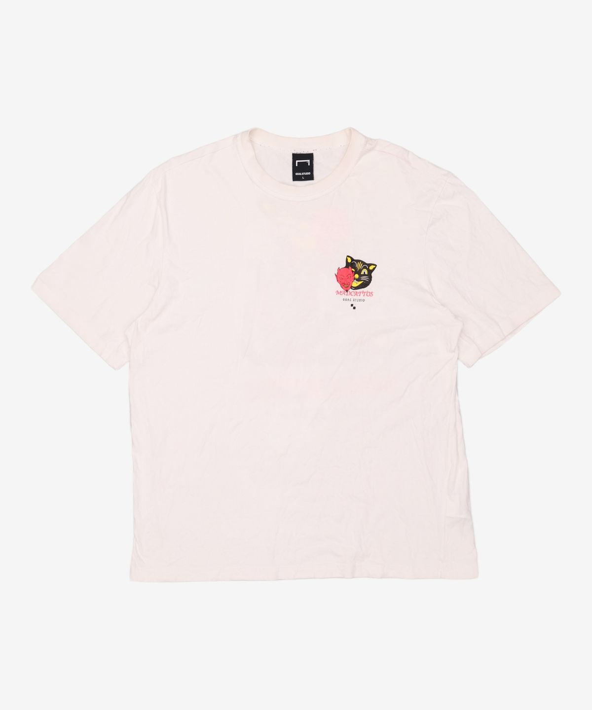 골스튜디오(GOALSTUDIO) MC MASK GRAPHIC TEE - WHITE L
