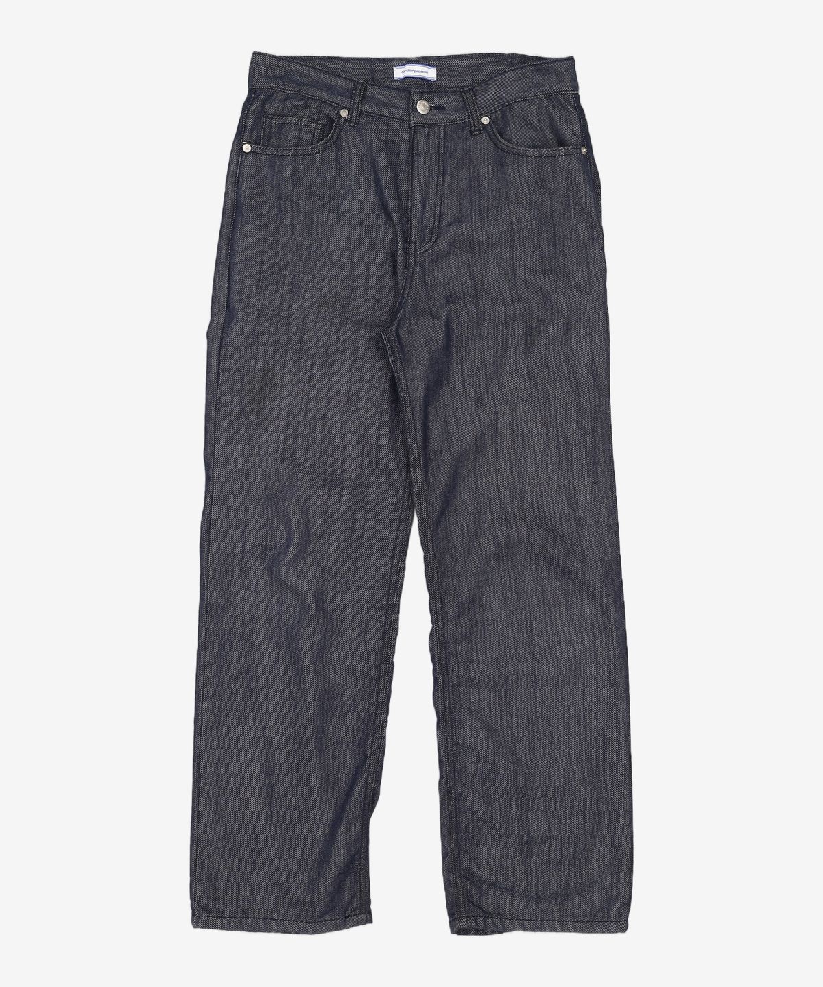 오더아카이브(ORDER ARCHIVE) Minimal wide jeans - 논페이드 로우인디고 28