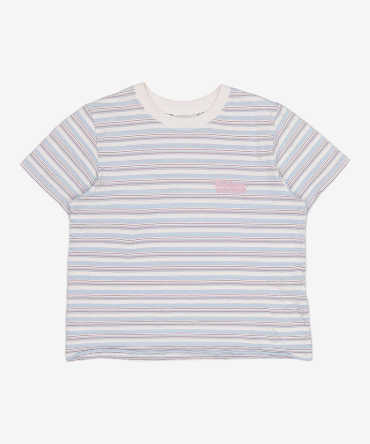 디스이즈네버댓(THISISNEVERTHAT) Striped W Tee Light Blue M