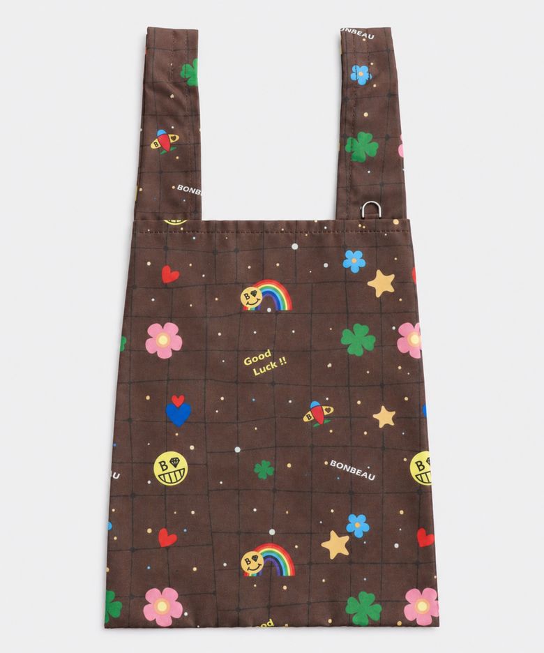 BONBEAU lucky club kitsch market bag 럭키클럽 마켓백 키치 프린트 데일리 에코백
