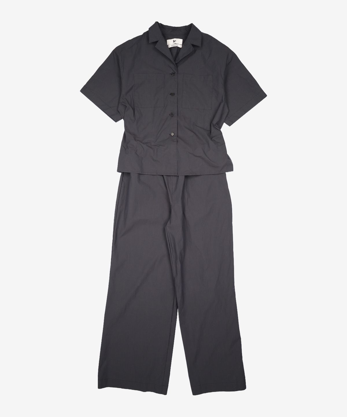 르(LE) two-way open collared jumpsuit (black) FREE