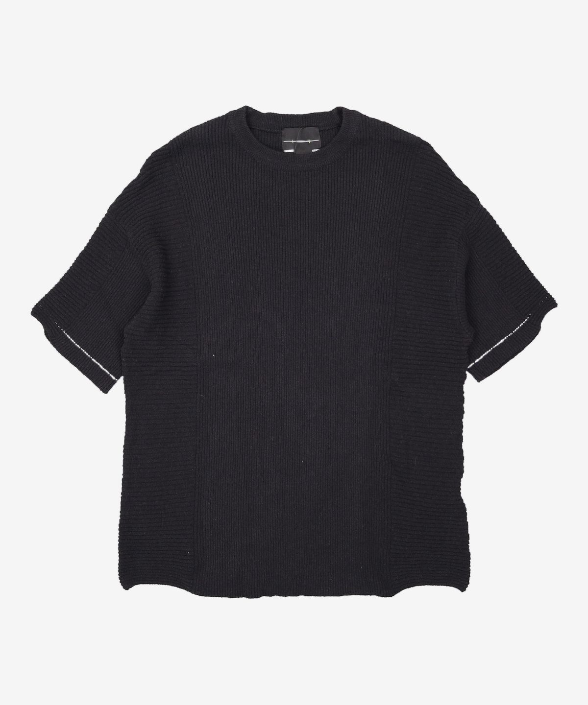 메종미네드(MAISON MINED) MAIRE KNIT HALF T BLACK S