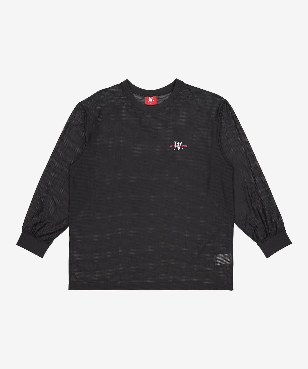 우알롱(WOOALONG) 0313 Mesh long sleeve - BLACK L