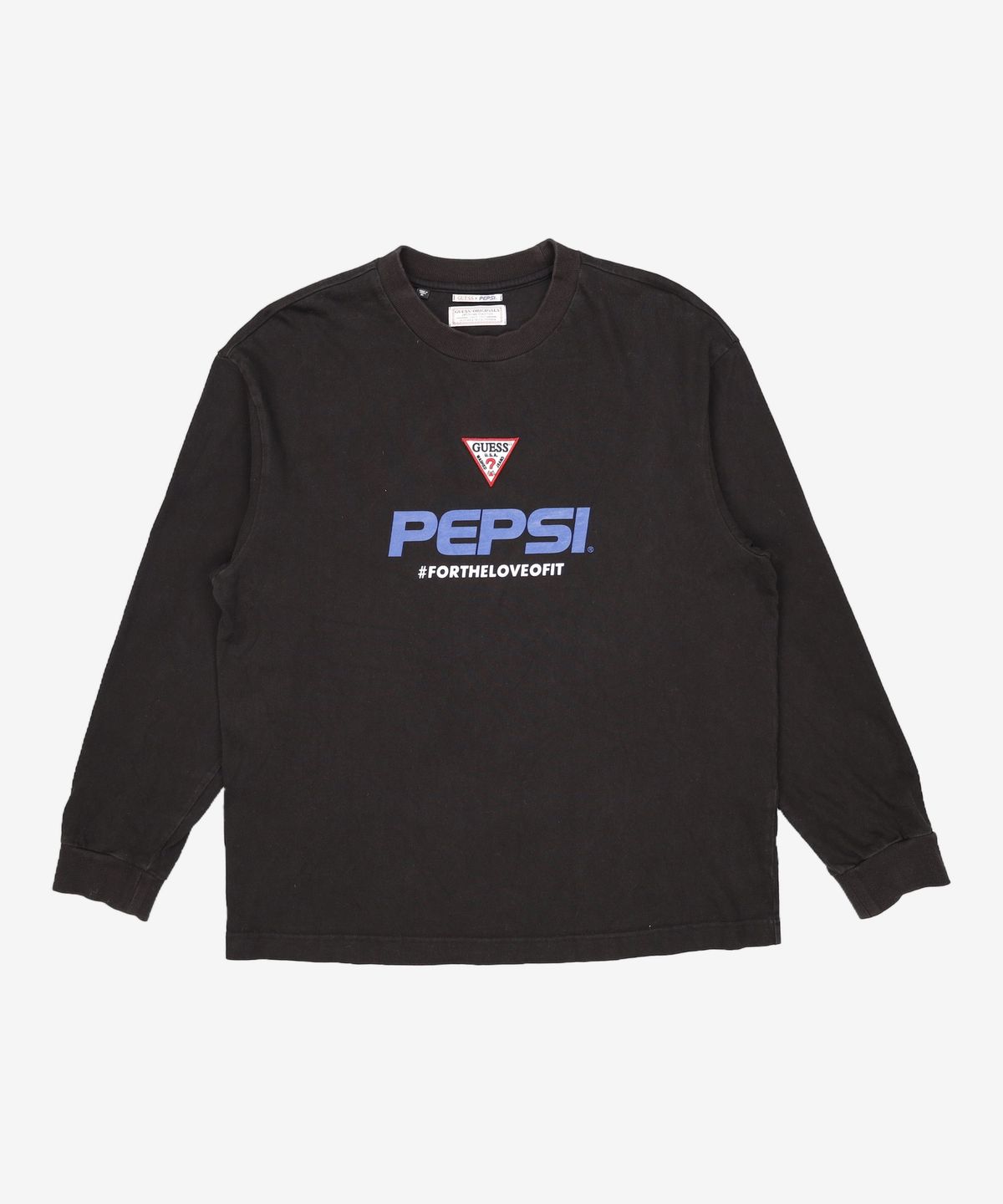 게스(GUESS) 여성 PEPSI 프린트로고 긴팔 티셔츠 XL