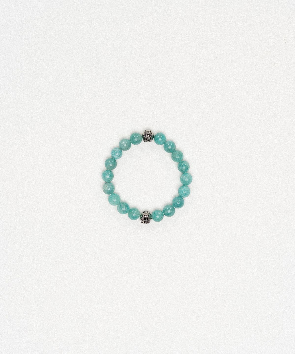 카미야(KAMIYA) KMY Ball Natural Stone Blacelet - AQUA