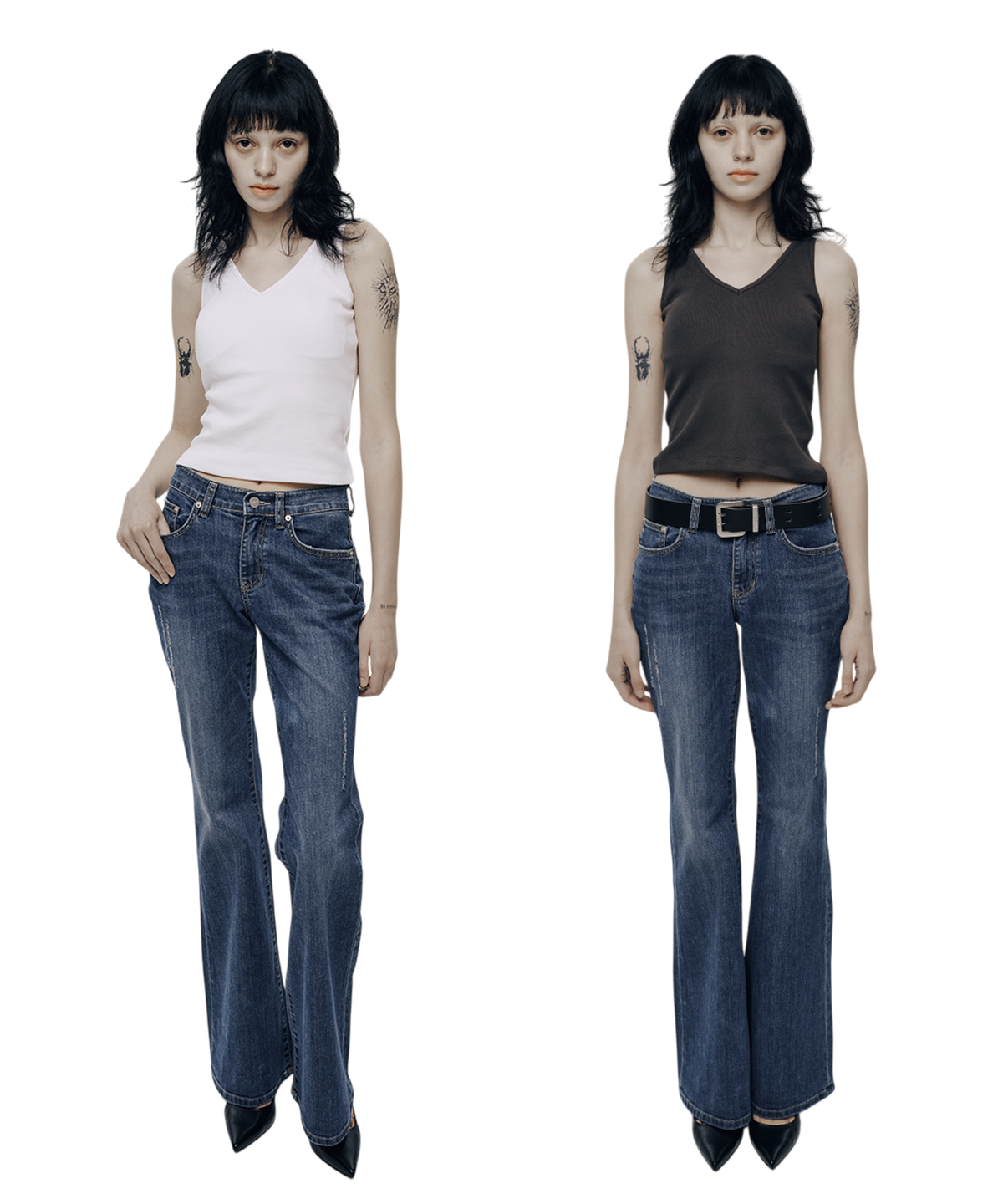 지미썬(JIMMY SUN) V-Neck SLEEVELESS (2 Colors)