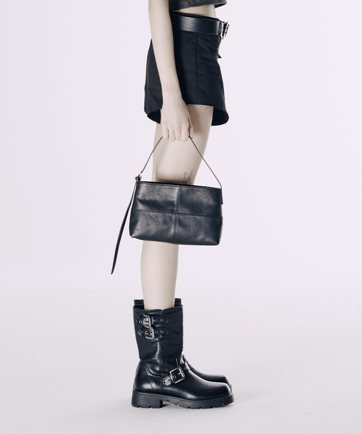 지미썬(JIMMY SUN) JIMMY LEATHER HAND BAG (BLACK)