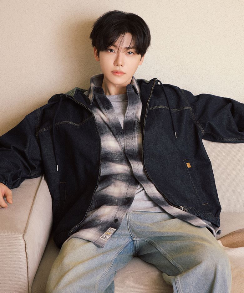 플란넬 체크 셔츠 블랙