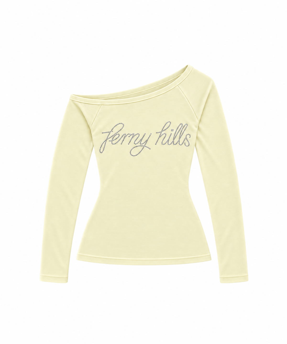 퍼니힐즈(FERNY HILLS) 블링 오프 숄더 탑 레몬
