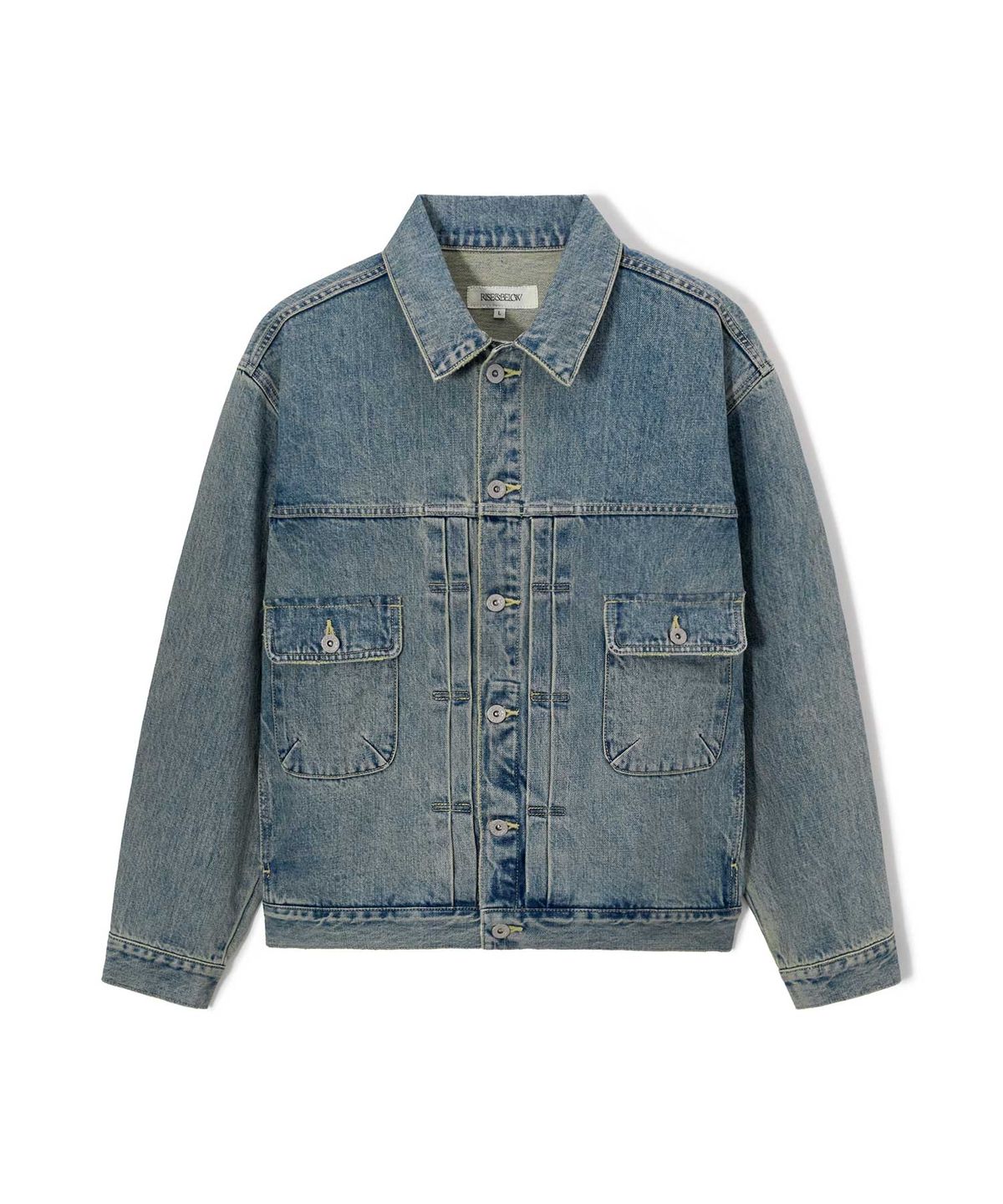 라이즈앤빌로우(RISE&BELOW) VINTAGE WASH TYPE-2 데님 트러커 재킷